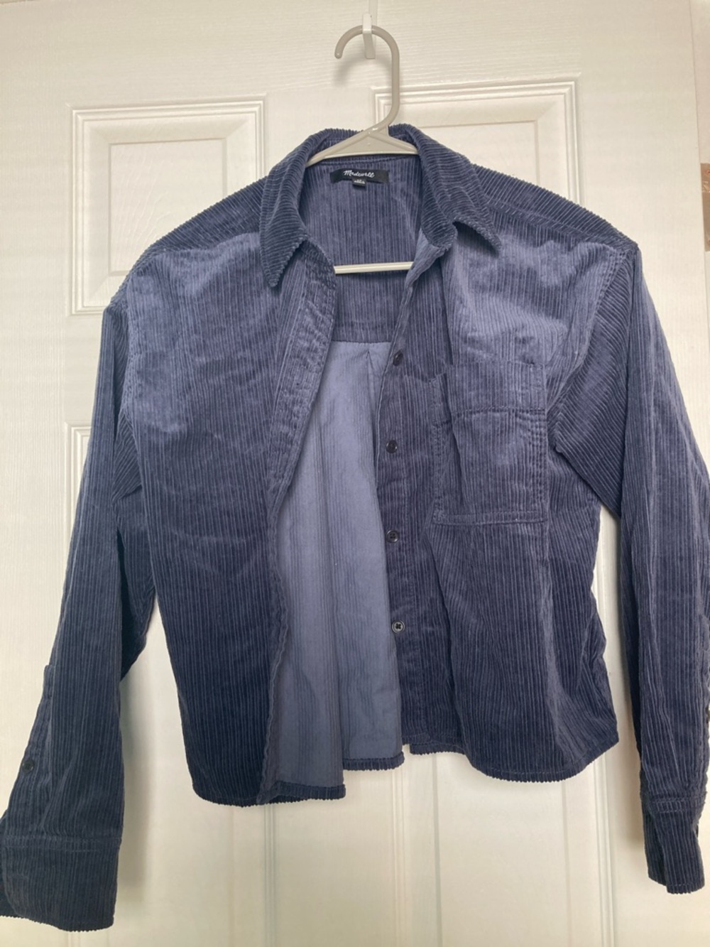 Madewell Men’s Corduroy Shirt Jacket in Deep Blue